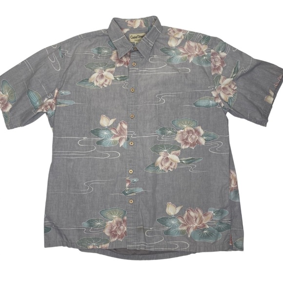 Cooke Street Other - Cooke Street Reverse Fade Gray Hawaiian Button Up Shirt XL